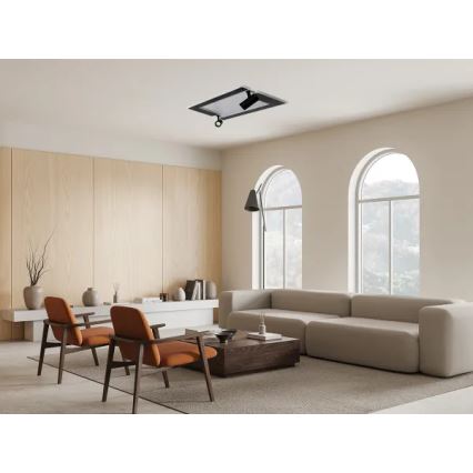 Plafonnier à intensité variable LED/80W/230V 3000-6500K noir + télécommande