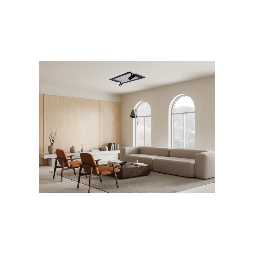 Plafonnier à intensité variable LED/80W/230V 3000-6500K noir + télécommande
