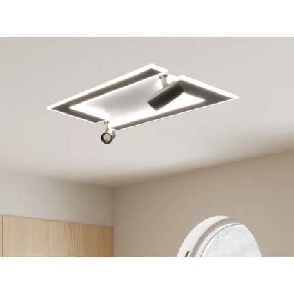Plafonnier à intensité variable LED/80W/230V 3000-6500K noir + télécommande