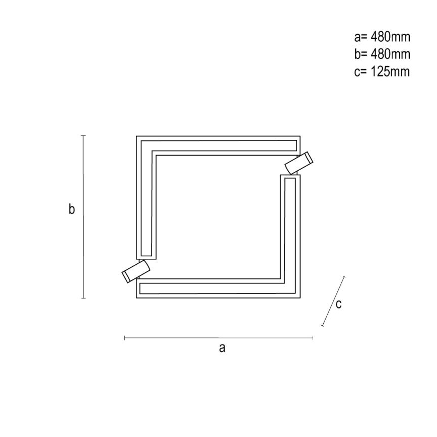 Plafonnier à intensité variable LED/80W/230V 3000-6500K noir + télécommande