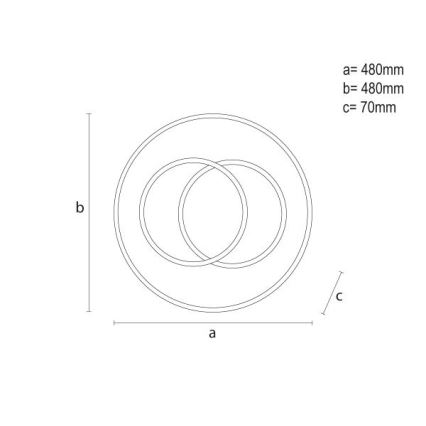 Plafonnier à intensité variable LED/85W/230V 3000-6500K + Télécommande