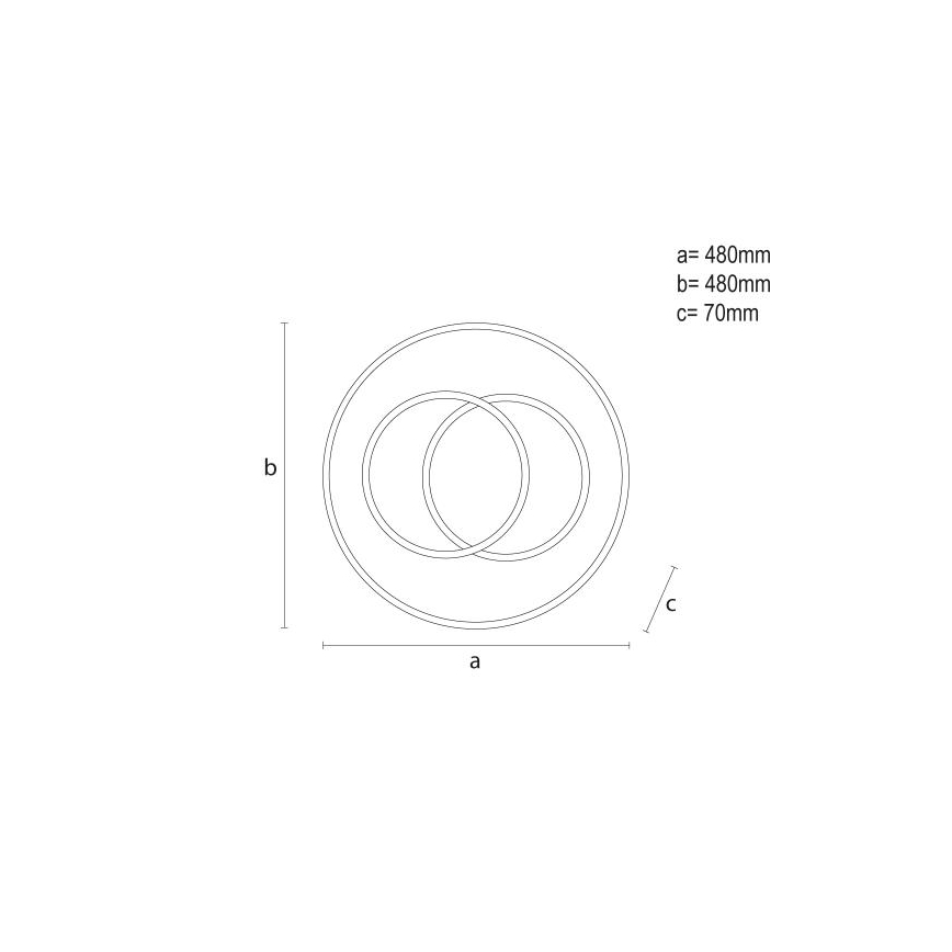 Plafonnier à intensité variable LED/85W/230V 3000-6500K + Télécommande