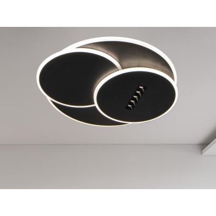 Plafonnier à intensité variable LED/90W/230V 3000-6500K noir + télécommande