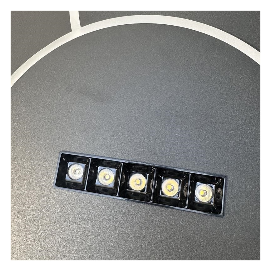 Plafonnier à intensité variable LED/90W/230V 3000-6500K noir + télécommande