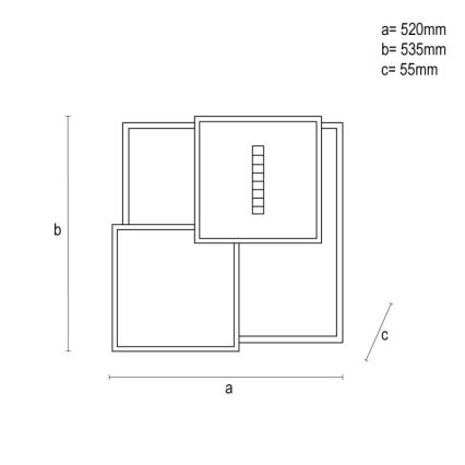 Plafonnier à intensité variable LED/95W/230V 3000-6500K blanc + télécommande
