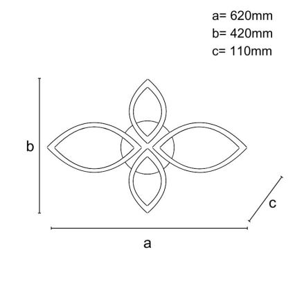 Plafonnier à intensité variable LED/95W/230V 3000-6500K + télécommande