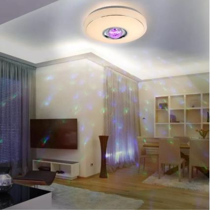 Plafonnier à intensité variable LED RGB MAGIC DISCO LED/18W/230V + Télécommande