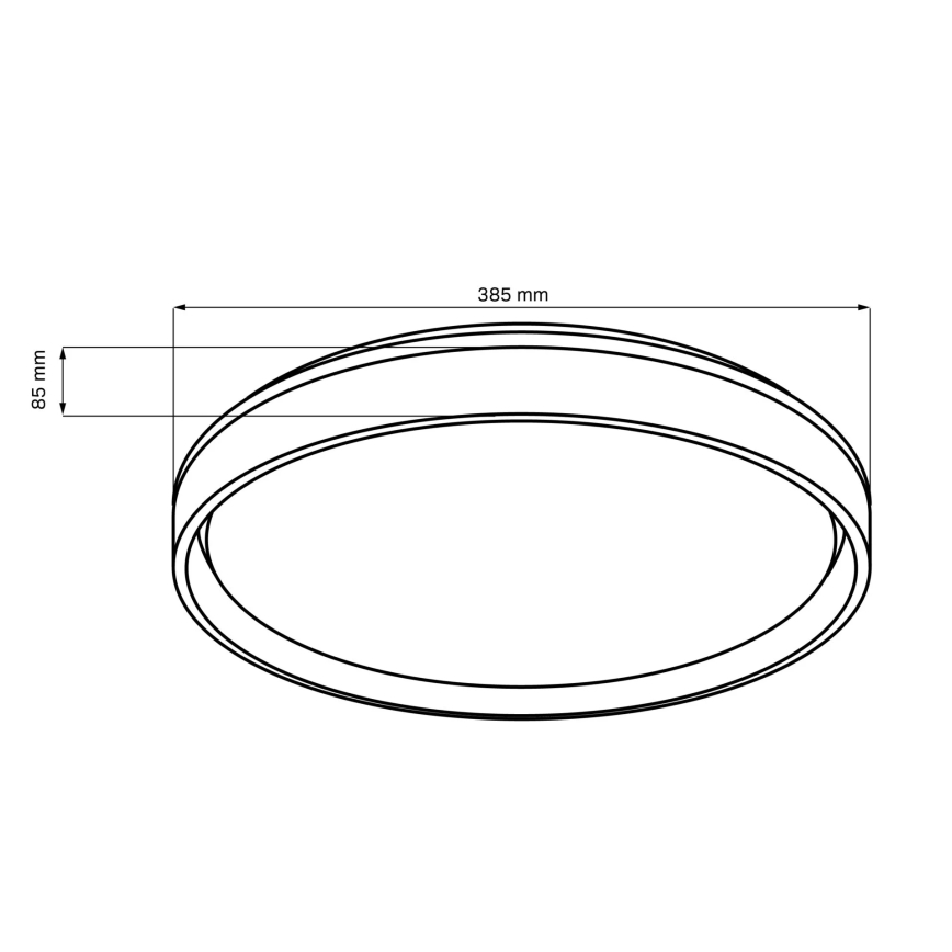 Plafonnier à intensité variable salle de bain ELIZA LED/48W/230V d. 38,5 cm 3000-6000K IP44 + télécommande