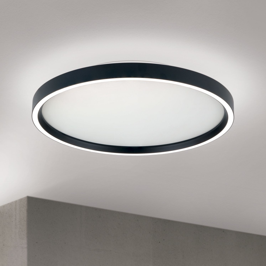 Plafonnier à intensité variable MASCA LED/36W/230V 2700/3350/4000K d. 40 cm noir
