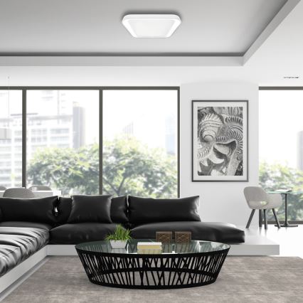 Plafonnier à intensité variable QUADRO LED/38W/230V 3000-6000K blanc + Télécommande