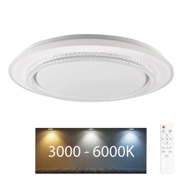 Plafonnier à intensité variable salle de bain ADELA LED/72W/230V d. 48 cm 3000-6000K IP44 + télécommande