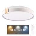Plafonnier à intensité variable salle de bain ARLETTA LED/48W/230V d. 38 cm 3000-6000K IP44 + télécommande