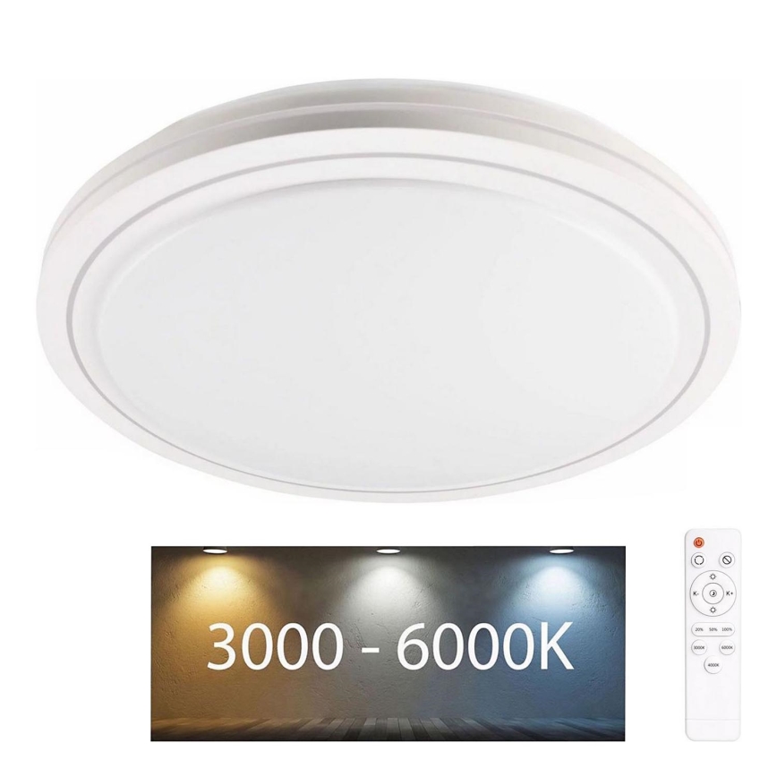Plafonnier à intensité variable salle de bain MARIAN LED/72W/230V d. 48 cm 3000-6000K IP44 + télécommande