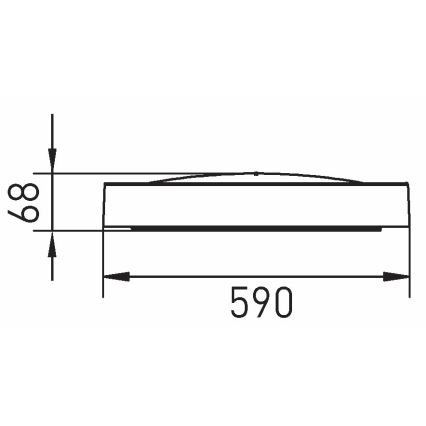 Plafonnier à intensité variable SAMER LED/40W/230V 2900-6000K + Télécommande