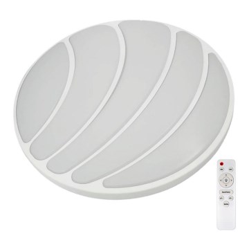 Plafonnier à intensité variable SHELL WHITE LED/40W/230V + télécommande