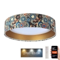 Plafonnier à intensité variable SMART GALAXY LED/24W/230V d. 45 cm 2700-6500K Wi-Fi Tuya coloré/doré + Télécommande