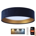 Plafonnier à intensité variable SMART GALAXY LED/36W/230V d. 55 cm 2700-6500K Wi-Fi Tuya bleu/doré + télécommande