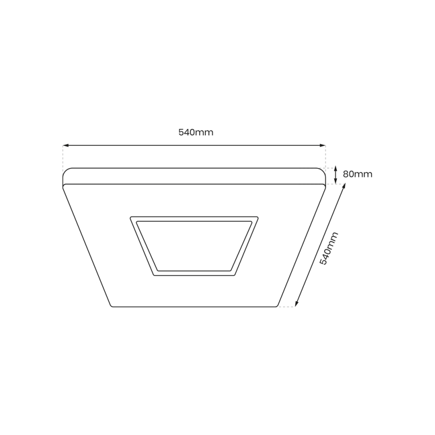 Plafonnier à intensité variable SPARKY LED/65W/230V 3000-6000K + télécommande