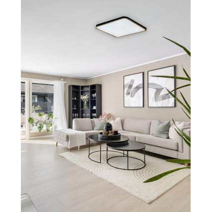 Plafonnier à intensité variable UNA LED/60W/230V 2700-6500K 50x50 cm + télécommande