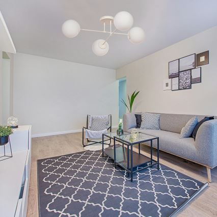 Plafonnier à montage en surface MOON 4xE27/15W/230V, crème