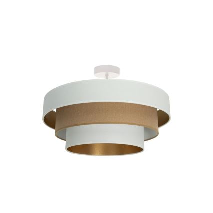 Plafonnier à montage en surface WENTA 1xE27/60W/230V Ø 50 cm blanc/marron