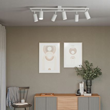 Plafonnier à spots 6xGU10/30W/230V blanc