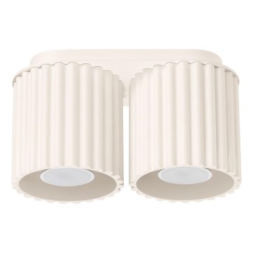 Plafonnier à spots AURA 2xGU10/10W/230V coloris crème