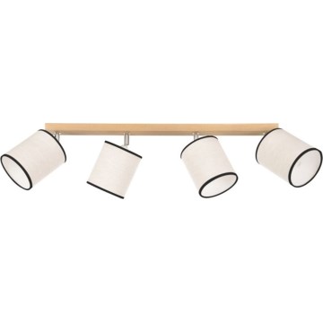 Plafonnier à spots BOHO 4xE27/25W/230V chêne