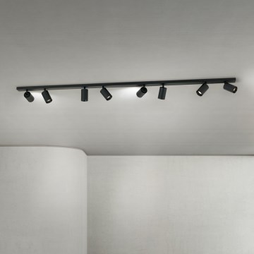 Plafonnier à spots SEAN 8x GU10/13W/230V, noir