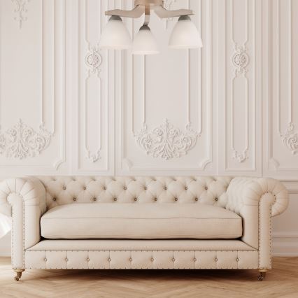 Plafonnier ADRIANO 3xE27/60W/230V en hêtre