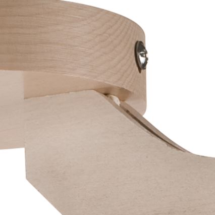 Plafonnier ADRIANO 3xE27/60W/230V en hêtre