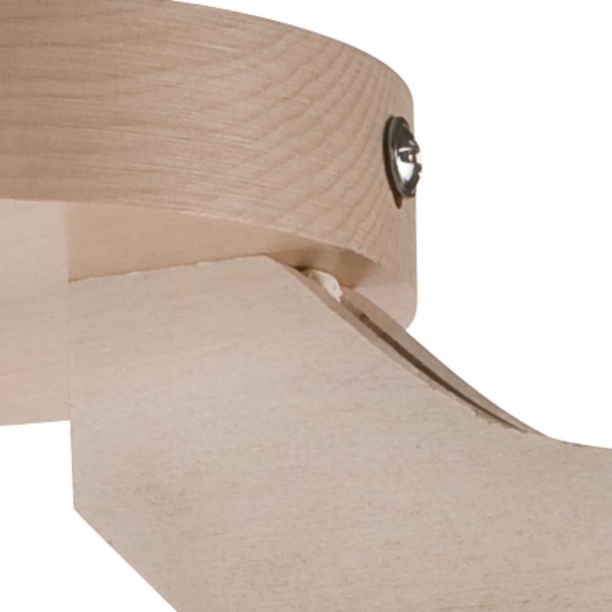 Plafonnier ADRIANO 3xE27/60W/230V en hêtre