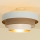 Plafonnier affleurant WENTA 1xE27/60W/230V, diamètre 50 cm, beige/jute