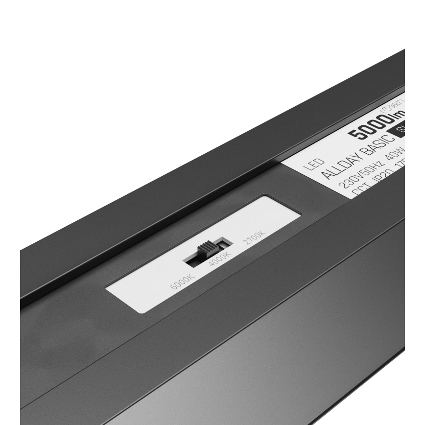 Plafonnier ALLDAY BASIC LED/40W/230V 2700/4000/6000K noir