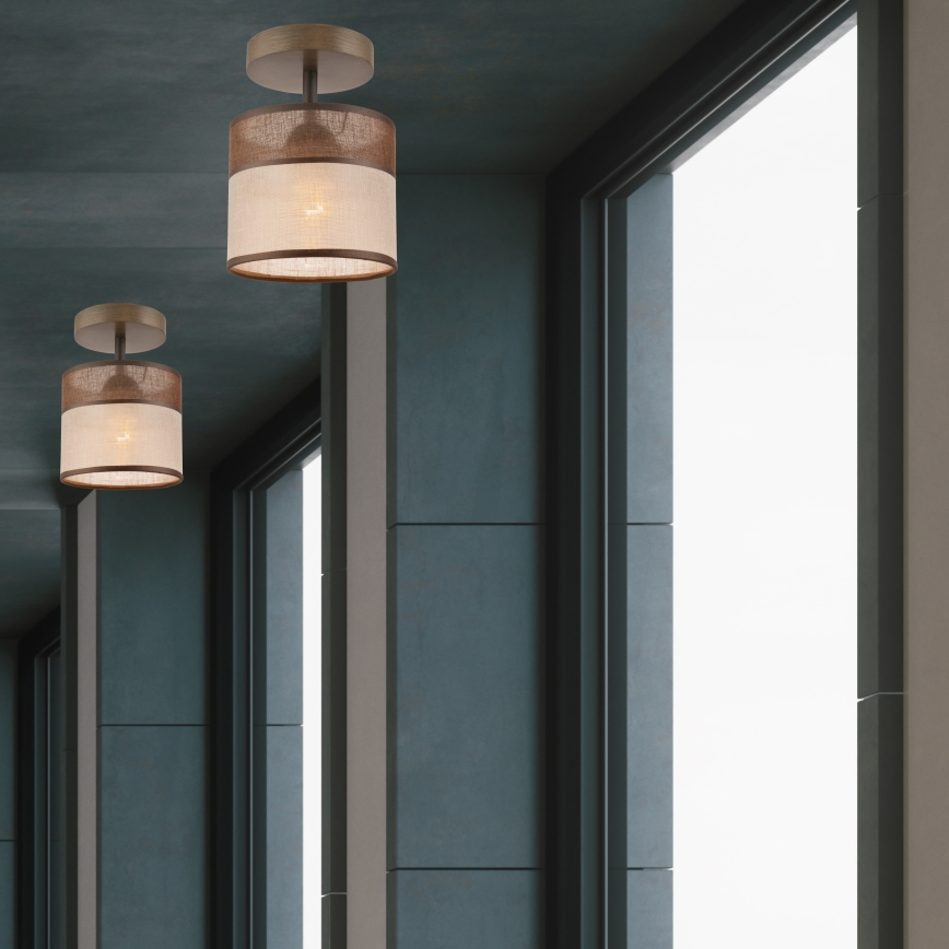 Plafonnier ANDREA 1xE27/60W/230V en hêtre