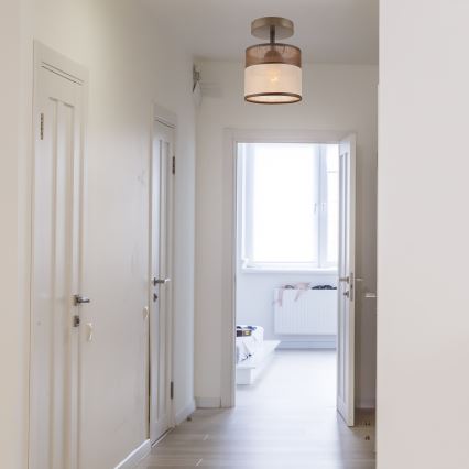 Plafonnier ANDREA 1xE27/60W/230V en hêtre