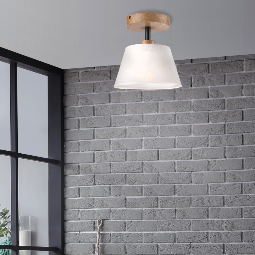 Plafonnier ANTONIO 1xE14/60W/230V blanc/chêne