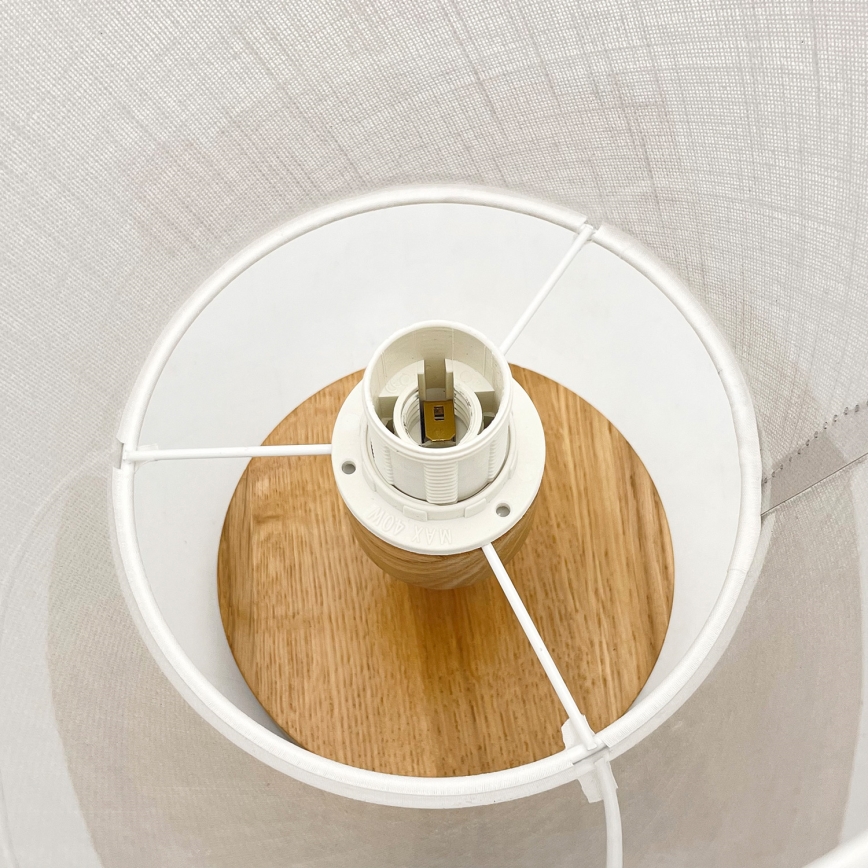 Plafonnier ANTONIO 1xE14/60W/230V blanc/chêne