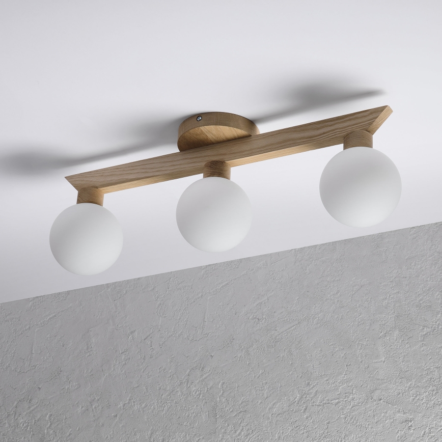 Plafonnier ANTONIO 3xG9/5W/230V chêne/blanc