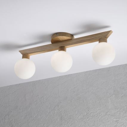 Plafonnier ANTONIO 3xG9/5W/230V chêne/blanc