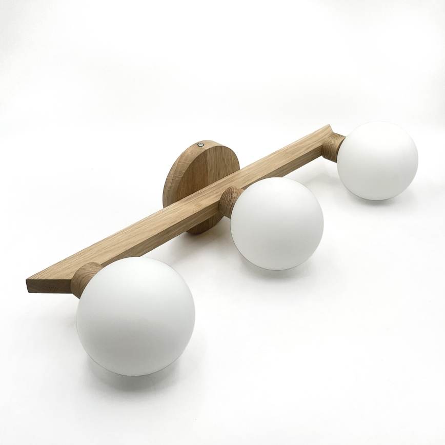 Plafonnier ANTONIO 3xG9/5W/230V chêne/blanc