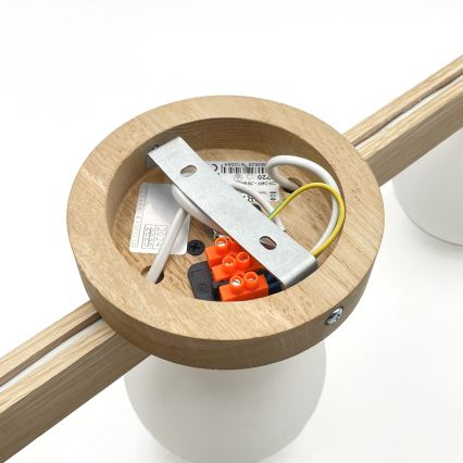 Plafonnier ANTONIO 3xG9/5W/230V chêne/blanc