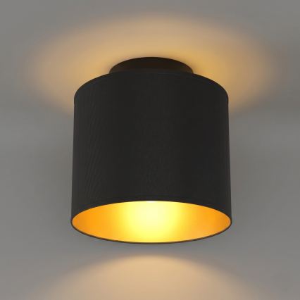 Plafonnier ARDEN 1xE27/15W/230V Ø 18 cm noir