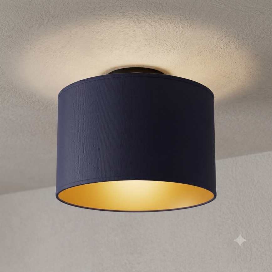 Plafonnier ARDEN 1xE27/15W/230V Ø 25 cm bleu