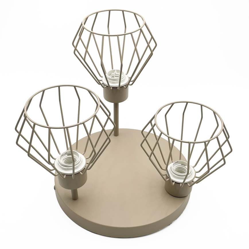 Plafonnier AUDREY 3xE27/60W/230V beige