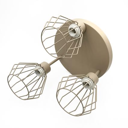 Plafonnier AUDREY 3xE27/60W/230V beige