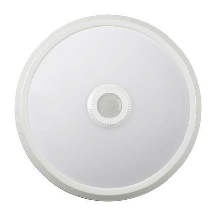 Plafonnier avec détecteur LED/12W/230V 3000/4000/6000K d. 29 cm blanc