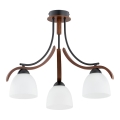 Plafonnier BAFIA 3xE27/15W/230V marron