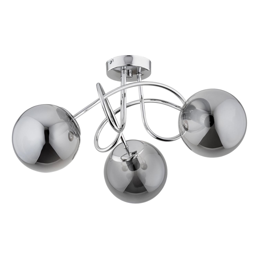 Plafonnier BANKO 3xE14/10W/230V chrome brillant