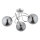 Plafonnier BANKO 3xE14/10W/230V chrome brillant